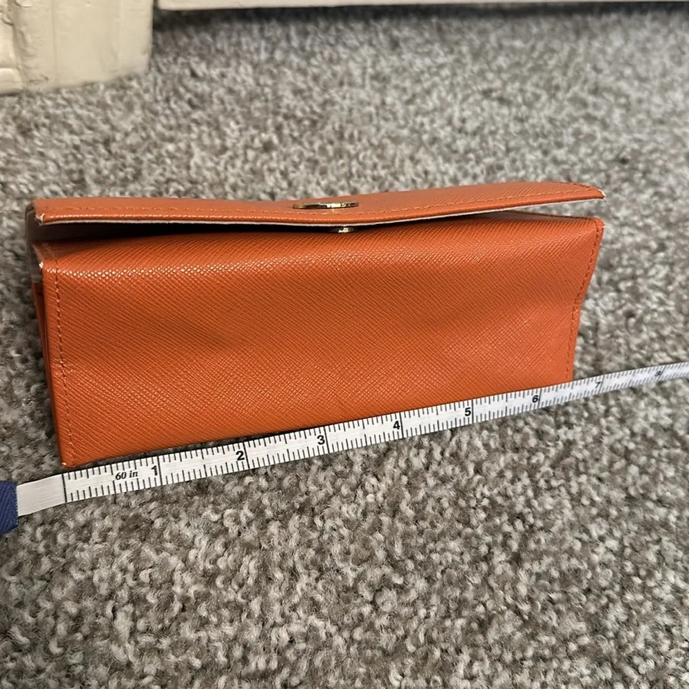 Tory Burch Saffiano Leather Fold Over Sunglasses Case